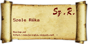 Szele Réka névjegykártya